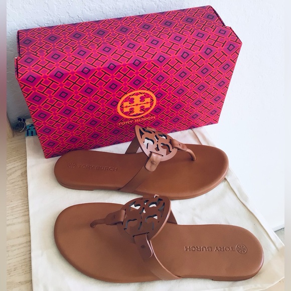 Tory Burch Miller Leather Sandals-New In Box With Dust Bag - Picture 12 of 13